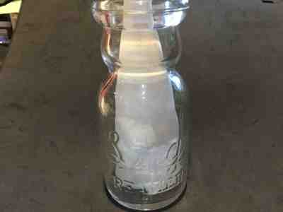 LANG'S CREAMERY BUFFALO   N.Y.  HALF PINT SIZE MILK/CREAMER  BOTTLE 