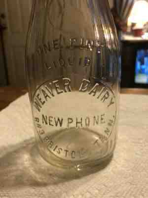 RARE Weaver Dairy Bristol, Tennessee One Pint