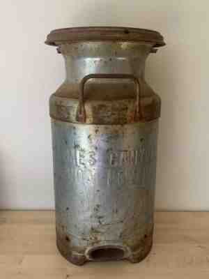 Vintage Dairy Milk Can James Canyon Ranch Genoa Nevada