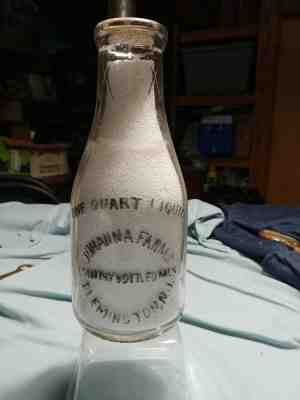  The First TREQ Johanna Farms,Country Bottled Milk Flemington NJ Milk Bottle