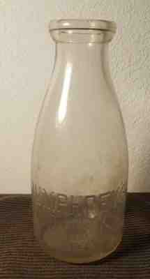 HUMPHREY'S DAIRY Hot Springs Malvern, Arkansas Embossed One Quart Milk Bottle