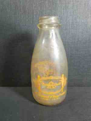 Vintage Valley Bell Martin's Ferry Ohio One Pint Milk Bottle