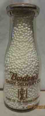 Borden’s Dairy Delivery Co., CA 12 ounce milk bottle