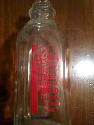 Turkey Hill Dairy Vintage Milk Bottle Excellent Condition