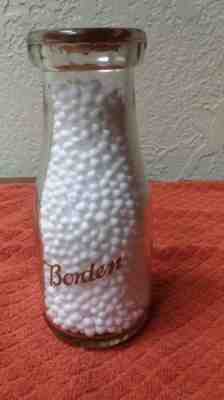 VINTAGE  BORDEN BOULEVARD  ONE THIRD QUART MILK BOTTLE 