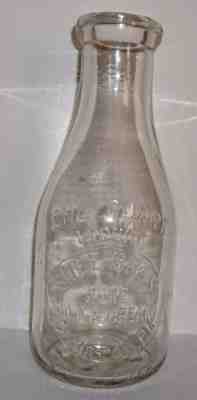 Snee Bros. Pure Milk & Cream Clairton PA. Embossed Quart Milk Bottle