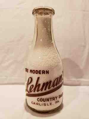 NICE Pennsylvania Milk Bottle, Lehman’s Dairy, Carlisle, PA