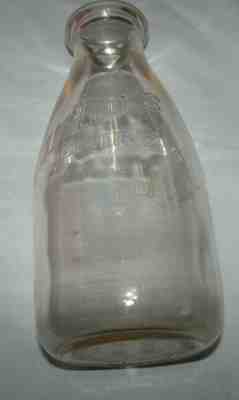 Vintage Embossed MARTIN'S DAIRY Milk Bottle One Quart 9 5/8