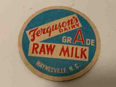 Ferguson's Dairy Milk Bottle Cap - Waynesville, NC