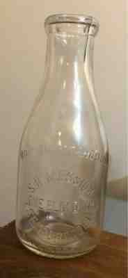 super rare Delaware milk Bottle s.h. messick Lone Elm Dairy Seaford Del