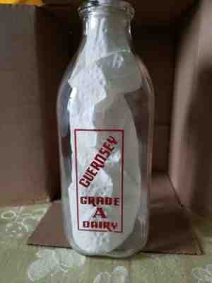 Guernsey Dairy Quart Milk Bottle
