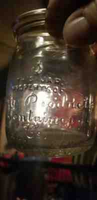 Squat Half Pint Dairy Products Container Co. Detroit Michigan Must Be Returned 