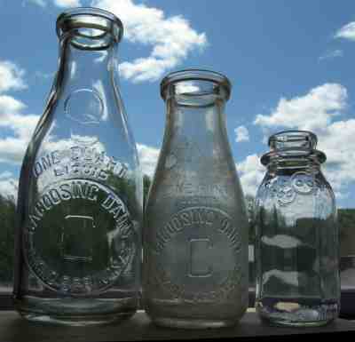 3 Cacoosing Sinking Spring,PA Milk Bottle's 1920s examples Antique reading dairy