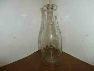 Meyers Daiory Quart milk bottle, Hooversville, PA Somerset County