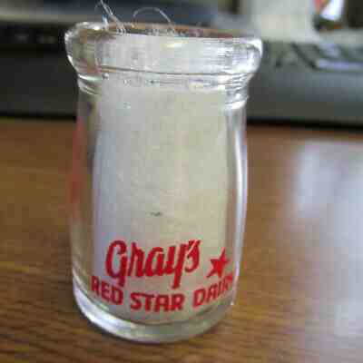 Dairy Creamer 1 oz Gray's Red Stare Dairy / (Eagle) Freedom  Cove, OR OREGON ORE