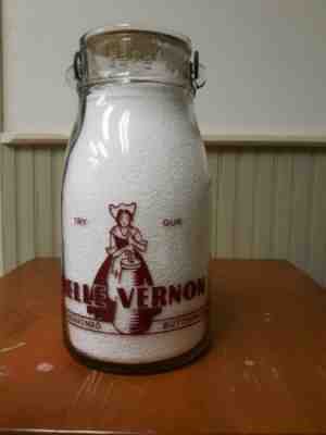 Vintage Tall Wide Mouth Gallon Milk Jug From Belle Vernon Dairy  #butermilk