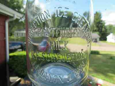 TREP Milk Bottle Perfection Ice Cream Co WF Scheuerman Farm Lebanon TN VERY RARE