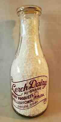 Milk Bottle, Miller Dairy, Orange Pyro ACL, One Pint, Indiana, Vintage –  Antigo Trunk