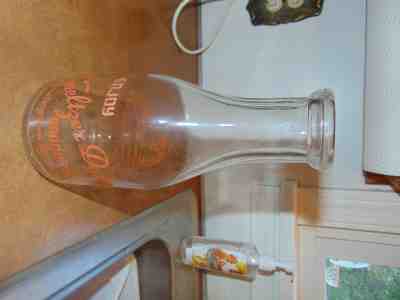 Early Smeltzer Bros Elberta Mich Little Blue Boy Milk Bottle