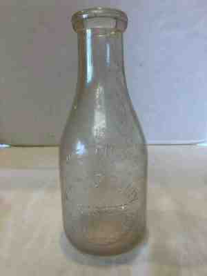 HTF - Tip Top Dairy - Holland, Michigan Vintage Antique Quart Milk Bottle - RARE