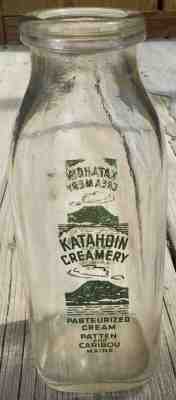 Katahdin Creamery Maine Milk Bottle