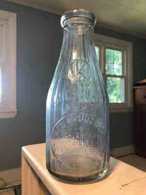 New Brunswick & Highland Park Dairies - N.J. - Kashlinsky - Milk Bottle - Damage