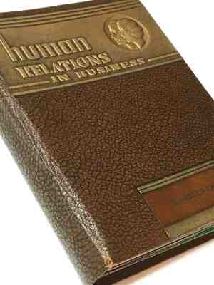 Vtg Embossed Human Relations in Business Employee H-Book 1939 Beautiful! 6/19-19