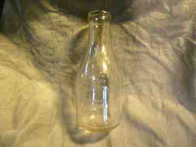 RARE U.S.Marine Corps Parris Island,S.C. Quart Embossed Milk Bottle Post Farm