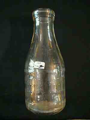 Quart Milk Bottle H.P. Hood & Sons Dairy Experts Vintage Milk Bottle Marked 1937