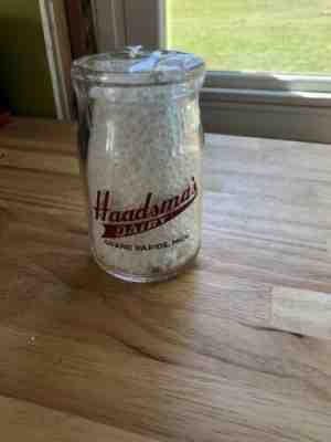 Milk Bottle Cottage Cheese Haadsma’s Dairy GRAND RAPIDS MICHIGAN MICH MI