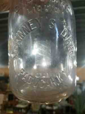 McKinney's Dairy Paducah Ky Quart Milk Bottle Embossed