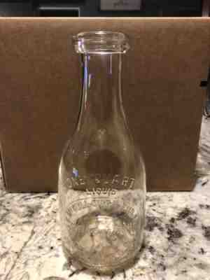 J. C. McCullough And Son Green Cove Farm Milk Bottle Brilliant Ohio Oh Quart