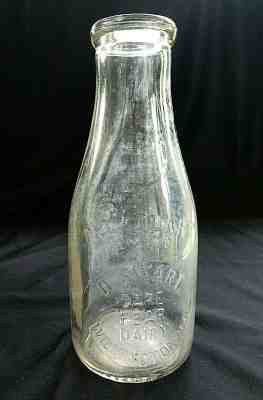 Vintage Wilmington NC D Swart Cape Fear Dairy Quart Milk Bottle 