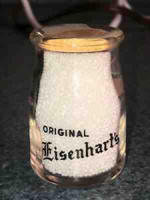 RARE 1 OUNCE OZ SHAMOKIN PA EISENHART'S FARM DAIRY MILK BOTTLE CREAMER