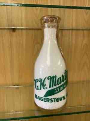 TRPQ Quart Milk Bottle C.K. Martin Dairy Hagerstown Maryland