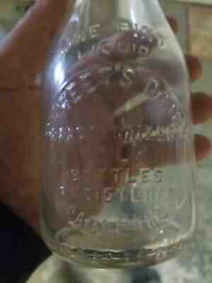 Paoli Indiana Streets Dairy Milk Bottle 1 Pint Very Rare