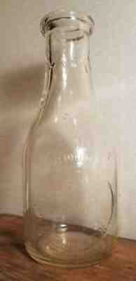 Quart Milk Bottle, Harvey B. Hunter Dairy, Charlotte, NC