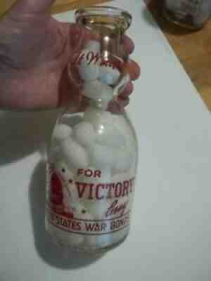 WWll RARE Roberts Victory Cream Top Milk Lincoln Omaha Nebraska Sioux City XMAS