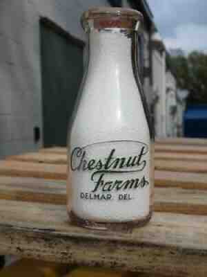 CHESTNUT FARMS DELMAR, DELAWARE DAIRY MILK BOTTLE