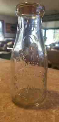 TREP RF WILSON POINT PT PLEASANT NJ NEW JERSEY Farm Dairy Pint Glass Milk Bottle