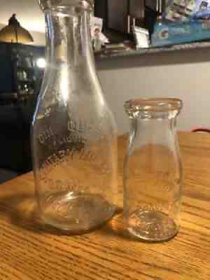 PA Milk Bottle set-D. G. Arnold Sanitary Milk Co, Reedsville Pa.