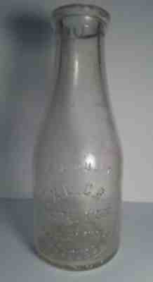 Rare  X L C R  (Excelsior) Galesburg, IL 1 Quart 1921 Milk Dairy Bottle TREQ