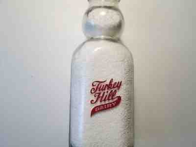 PYRO MILK BOTTLE TURKEY HILL DAIRY CREAM TOP QUART LANCASTER COUNTY PA