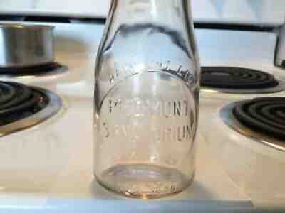 Vintage 1/2 Pt. Piedmont Sanatorium W. Virginia Milk Bottle