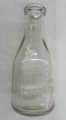 VINTAGE FOREMOST REGISTERED GLASS MILK BOTTLE ONE QUART LIQUID #1756-2 CLEAN