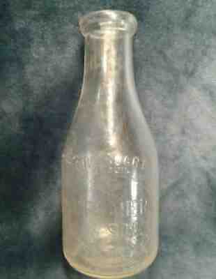 E Gebauer & Son One Quart Milk Bottle Reserved for Paugottw