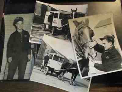 1942 photo lot of 4 Moores & Ross Diary Milkman Zanesville Ohio Harry Land