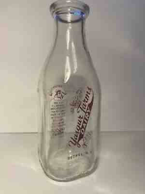 Genuine 1966 Yasgur Farms Bethel NY Dairy Milk Bottle  Woodstock Music Festival