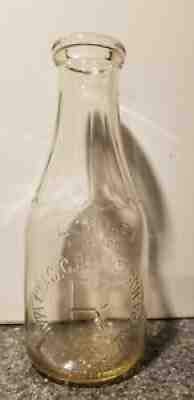 Rang And Son Quart Milk Bottle Mahanoy City Pa Schuylkill Rare