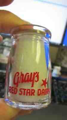 Cove, Ore. Gray's Red Star Dairy / Freedom (Eagle pic) 1 oz Dairy Creamer OREGON